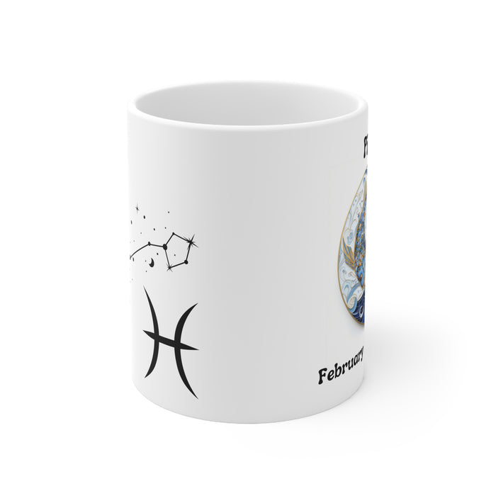 Pisces - The Dreamy Fish Mug. Ceramic Mug 11oz
