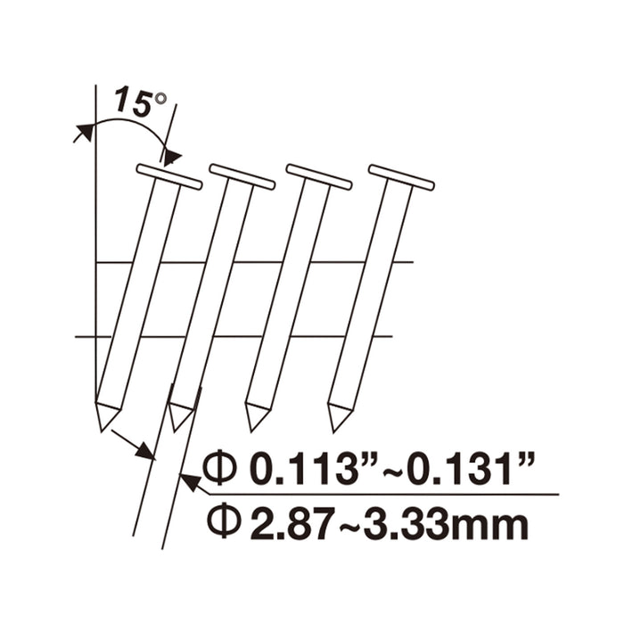 Pneumatic 15° 3-1/2" Coil Framing Nailer (2nd Generation)