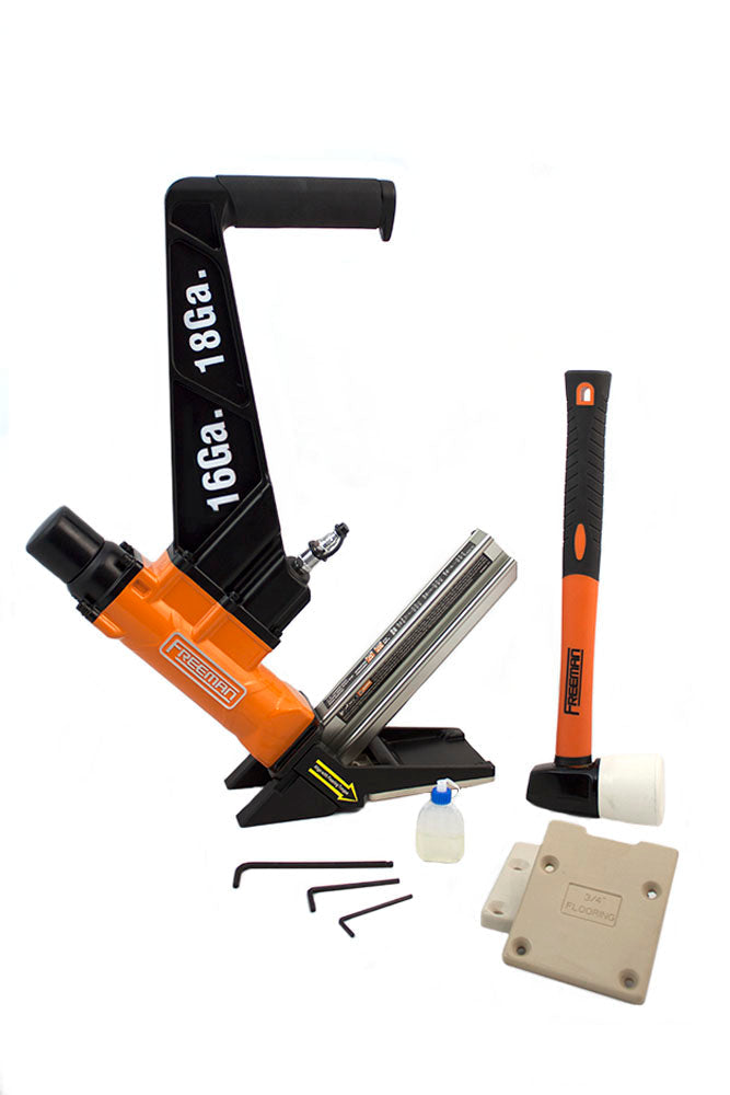 Pneumatic 3-in-1 16-Gauge and 18-Gauge 2" Flooring Nailer