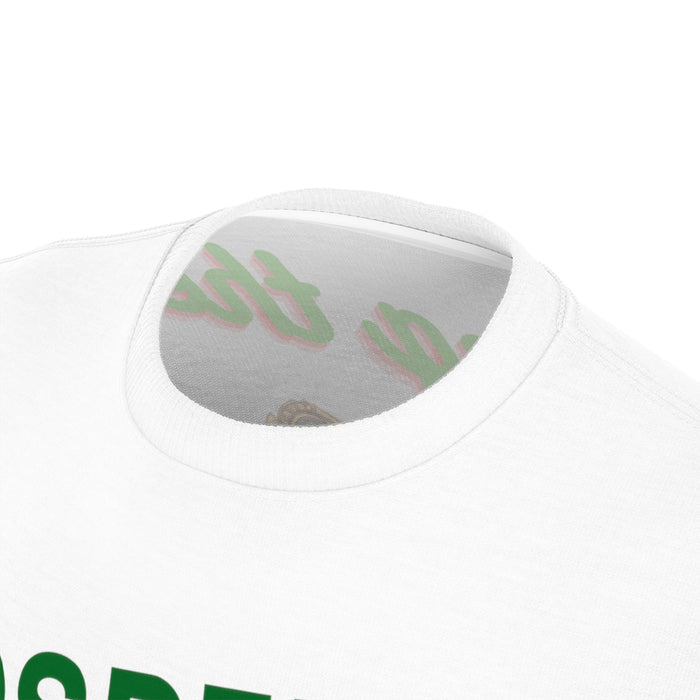 Prosperity Manifestation Tee: Attracting Wealth & Well-being. Unisex Cut & Sew Tee (AOP)