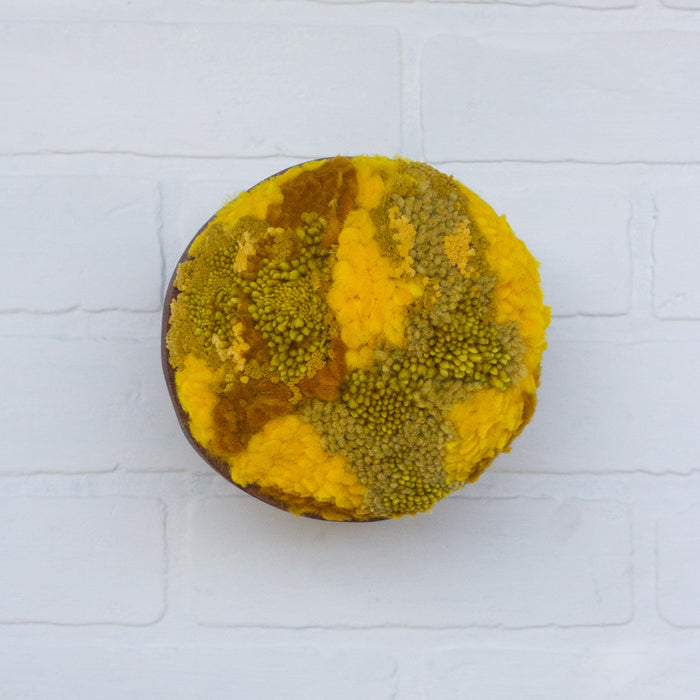 Puff Collection | Fluffy Yellows in Vintage Teak Bowl