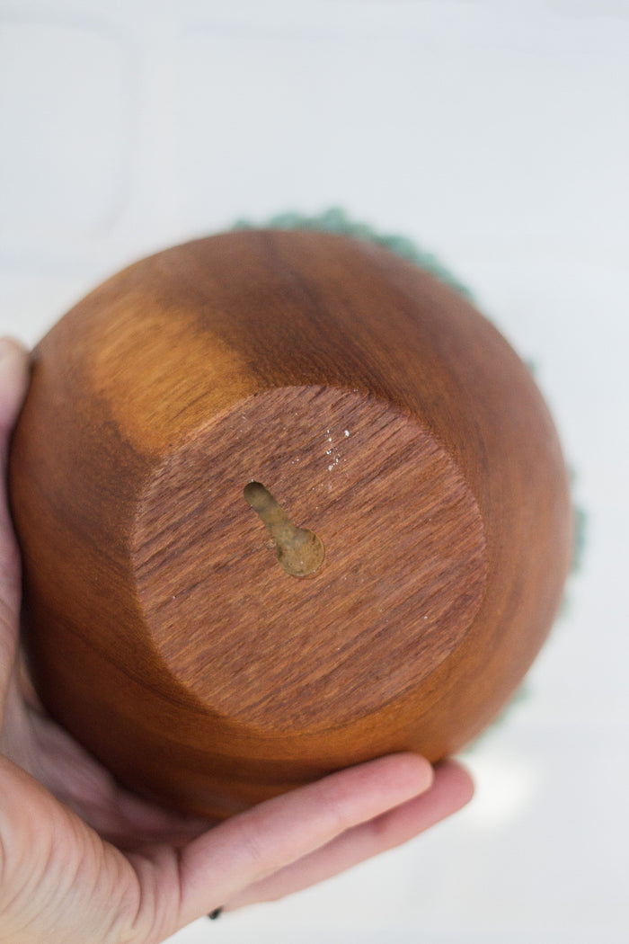 Puff Collection | Fluffy Yellows in Vintage Teak Bowl