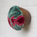 Puff Fiber Sculpture | Deep Pinks + Seafoam