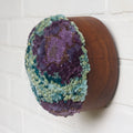 Puff Fiber Sculpture | Purple + Green