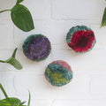Puff Trio | Mini Puff Set in Berry + Purple + Green