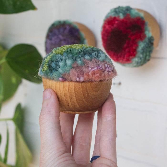 Puff Trio | Mini Puff Set in Berry + Purple + Green