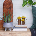Puff Trio | Vintage Copper Measuring Cups with Mustard Puff