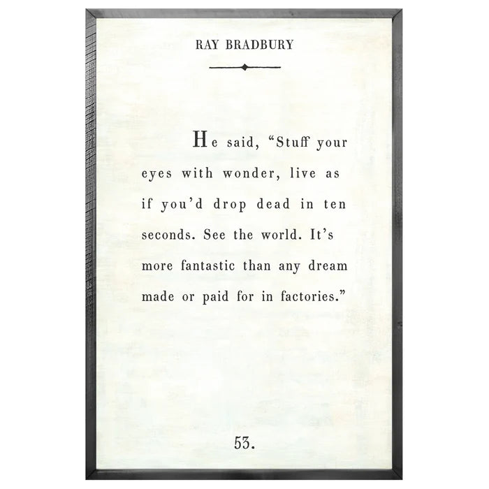 Ray Bradbury - Book Collection Art Print