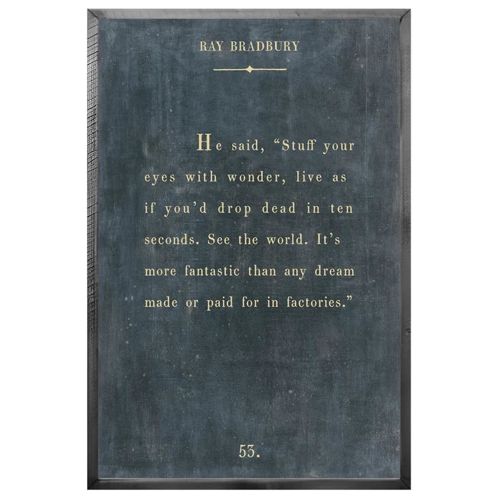 Ray Bradbury - Book Collection Art Print
