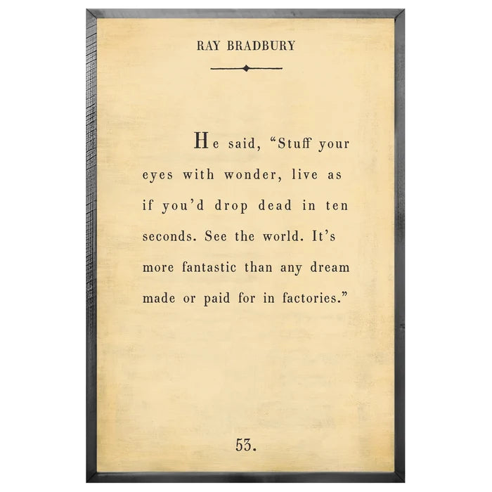 Ray Bradbury - Book Collection Art Print