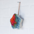Star Puff Ornament | Orange + Green 2