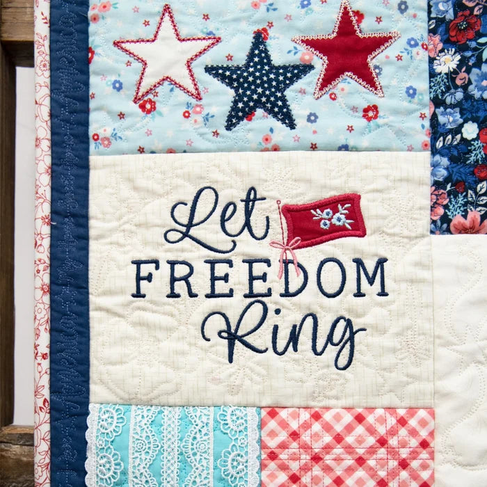 Star-Spangled Beauty Ladder Quilt CD/Book