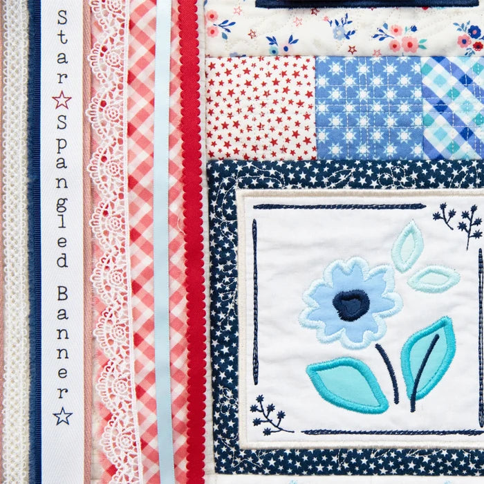Star-Spangled Beauty Ladder Quilt CD/Book