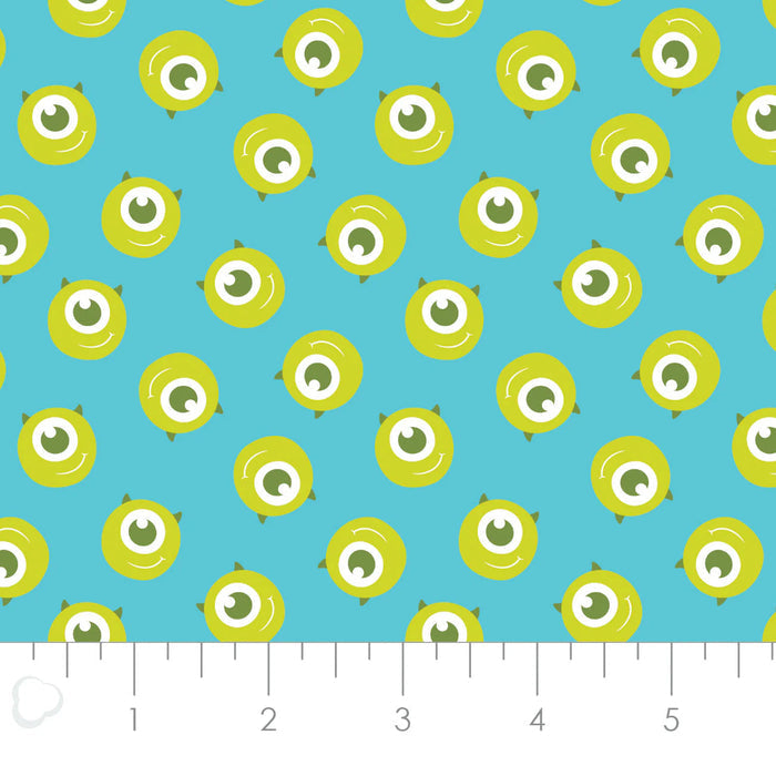Table Runners & Placemats - Monsters Inc Mike Wazowski Aqua Cotton