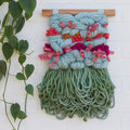 Textured Woven Wall Hanging | Spring Blooms