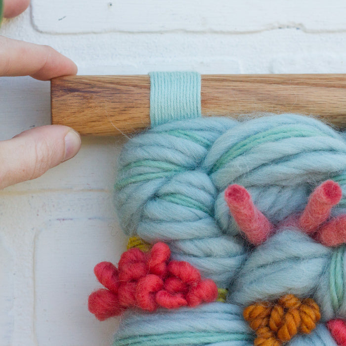 Textured Woven Wall Hanging | Spring Blooms