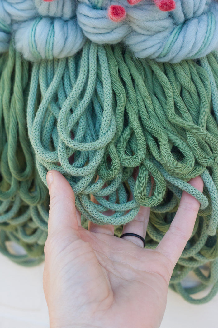 Textured Woven Wall Hanging | Spring Blooms