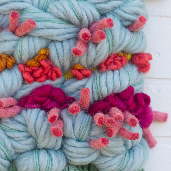 Textured Woven Wall Hanging | Spring Blooms