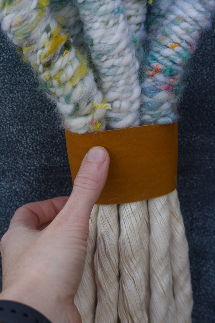 Triple Wrapped Rope Woven Wall Hanging | Made with Puff Scrap Fibers