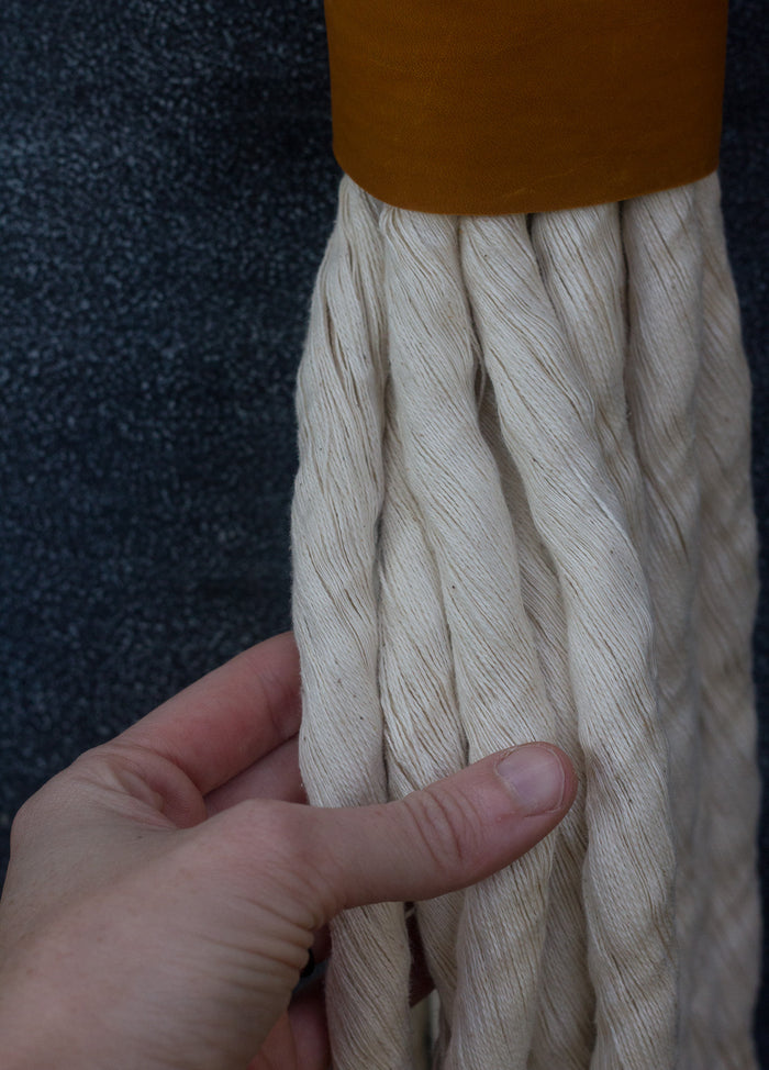 Triple Wrapped Rope Woven Wall Hanging | Made with Puff Scrap Fibers