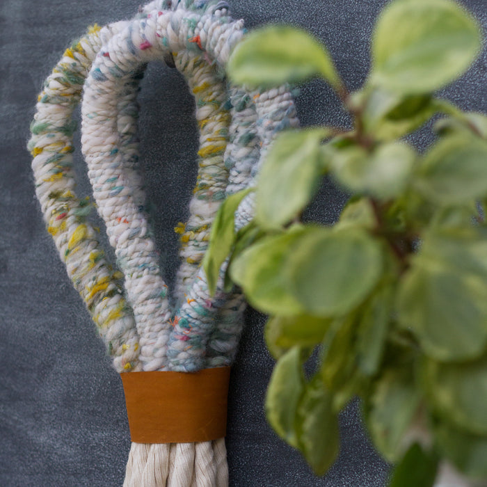 Triple Wrapped Rope Woven Wall Hanging | Made with Puff Scrap Fibers