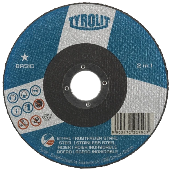 Tyrolit BASIC 2-in-1 Cut-off Wheel - 230 x 2.5 x 23.23
