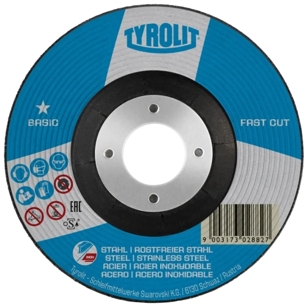 Tyrolit BASIC Fastcut Rough Grinding Wheel - 125 x 6.0 x 22.23