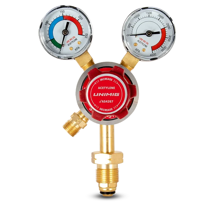 UNIMIG Acetylene Twin Gauge Regulator