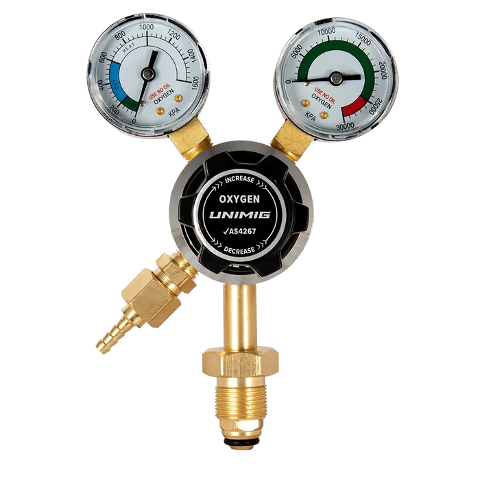 UNIMIG Oxygen Twin Gauge Regulator