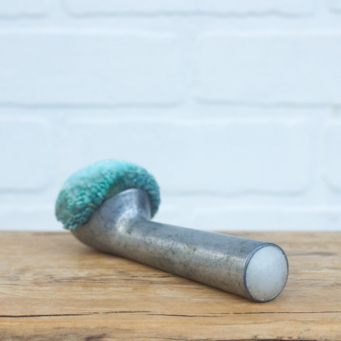 Vintage Chunky Handle Ice Cream Scoop | Chartreuse + Turquoise with Grey Bottom