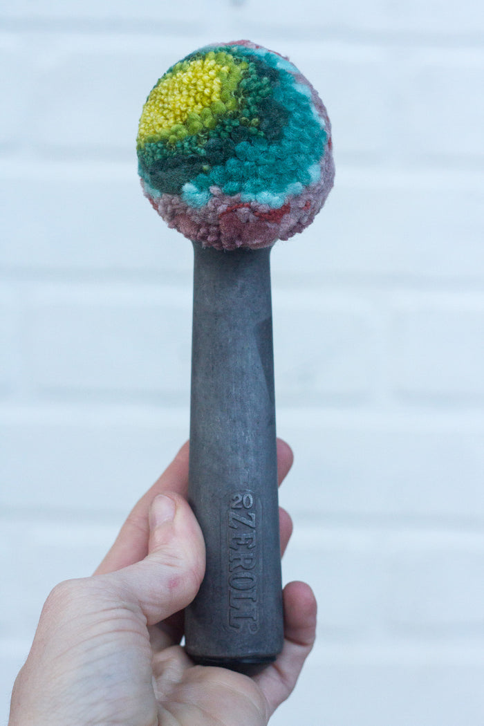 Vintage Chunky Handle Ice Cream Scoop | Pink Rainbow with Black Bottom