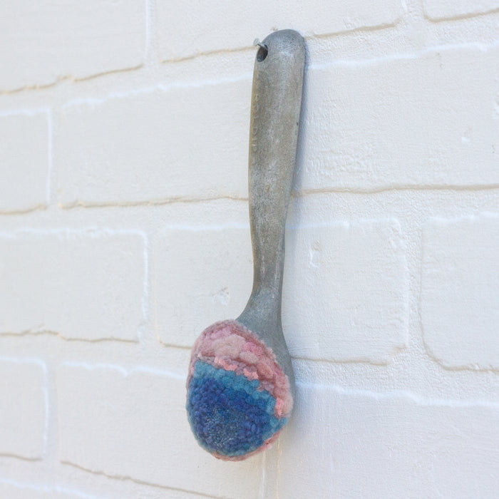 Vintage Ice Cream Scoop Puff | Blue + Pink