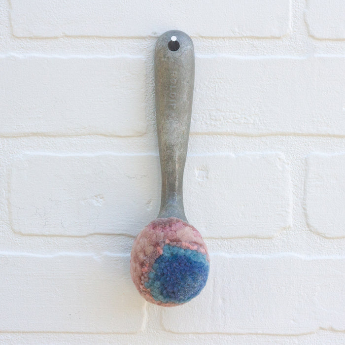 Vintage Ice Cream Scoop Puff | Blue + Pink
