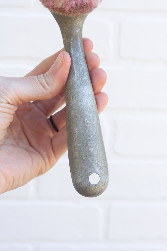 Vintage Ice Cream Scoop Puff | Blue + Pink