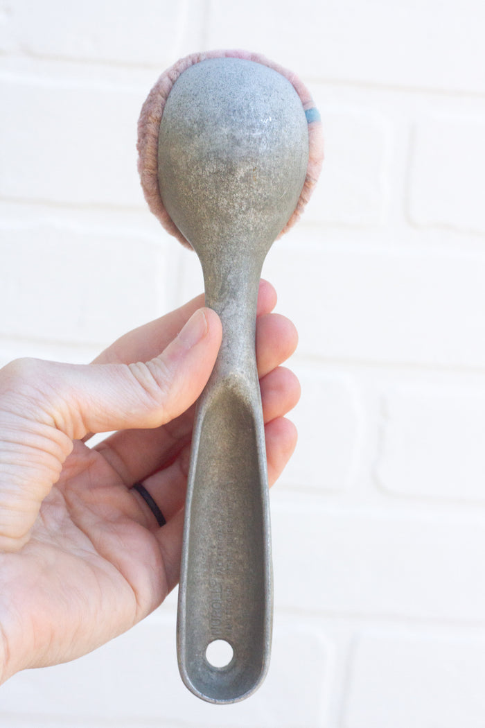 Vintage Ice Cream Scoop Puff | Blue + Pink