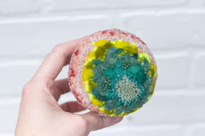 Vintage Jell-O Mold Puff | Neon + Pink