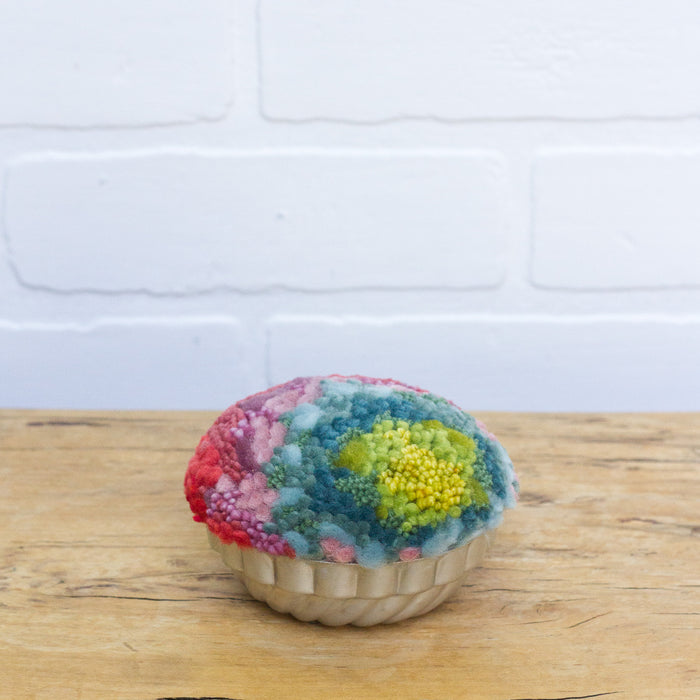 Vintage Jell-O Mold Puff Sculpture: Rainbow