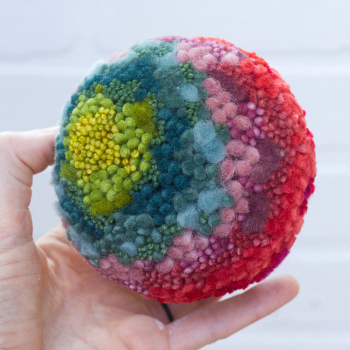 Vintage Jell-O Mold Puff Sculpture: Rainbow