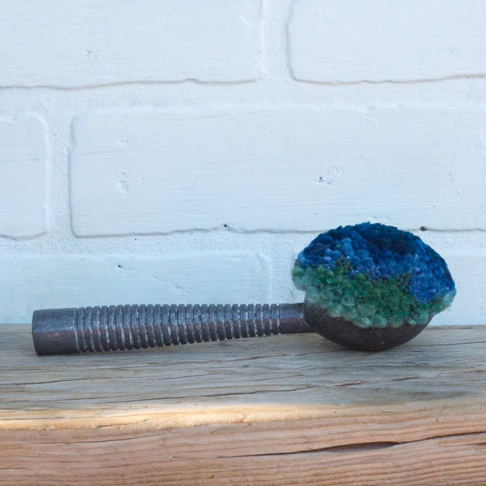 Vintage Striped Ice Cream Scoop | Blue + Seafoam