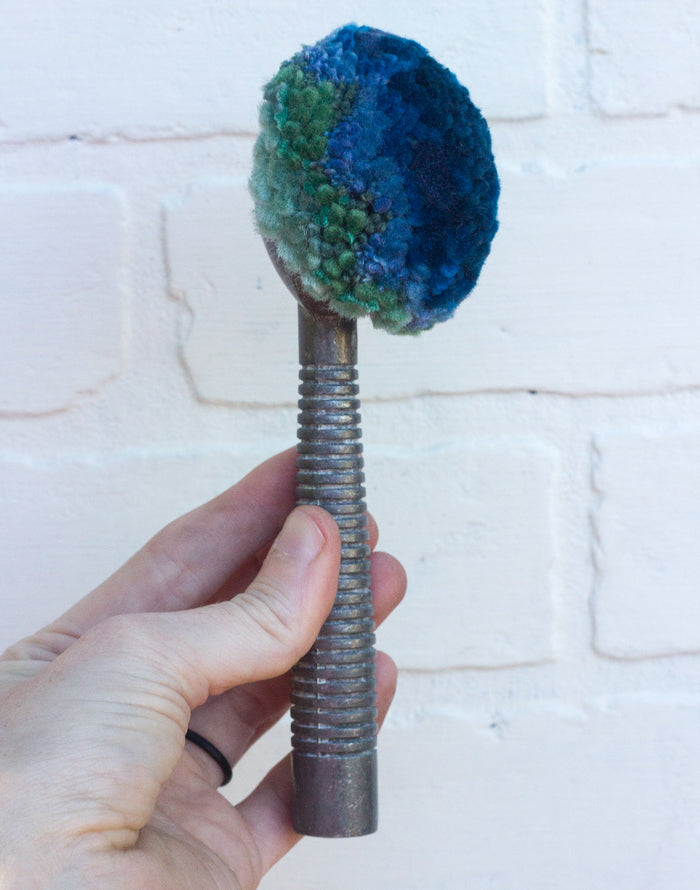 Vintage Striped Ice Cream Scoop | Blue + Seafoam