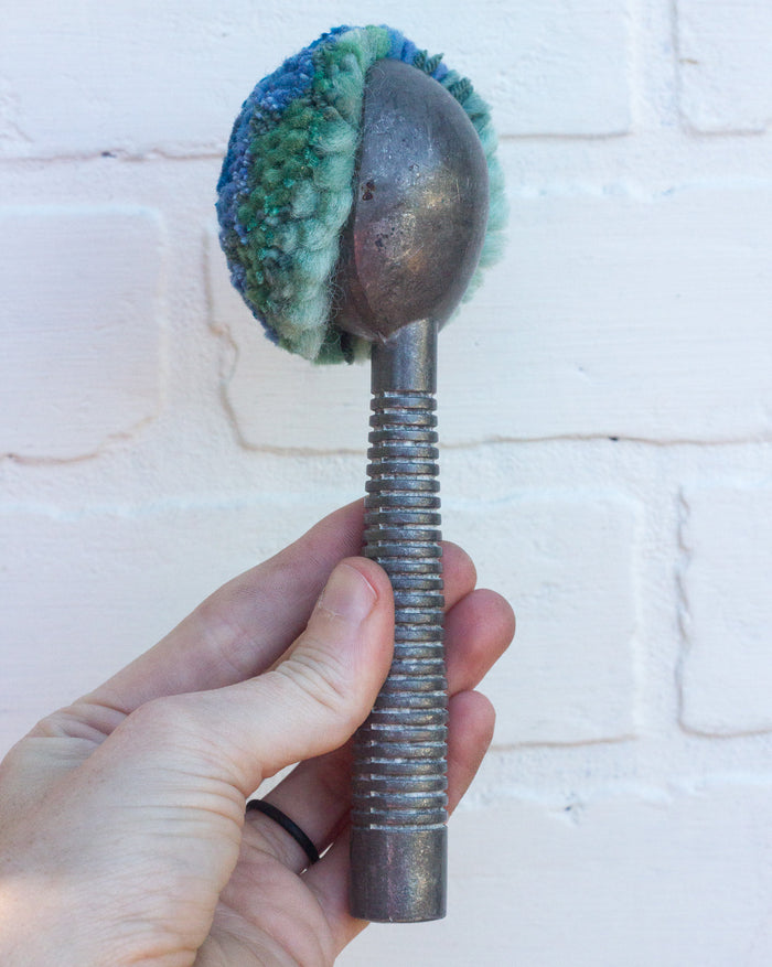 Vintage Striped Ice Cream Scoop | Blue + Seafoam