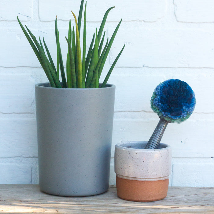 Vintage Striped Ice Cream Scoop | Blue + Seafoam