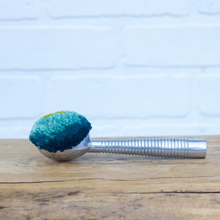 Vintage Striped Ice Cream Scoop | Green + Blue