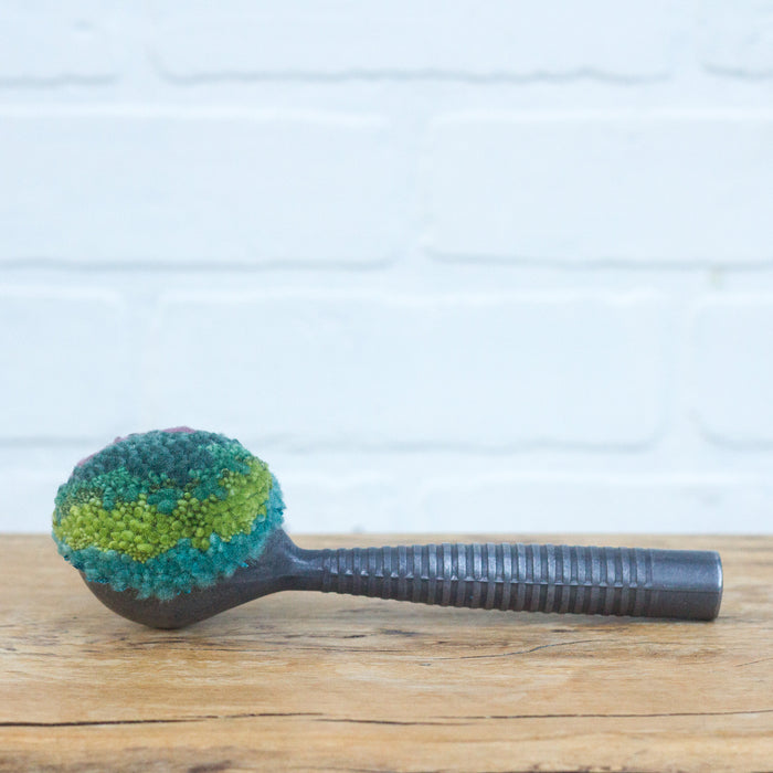 Vintage Striped Ice Cream Scoop | Purple + Green